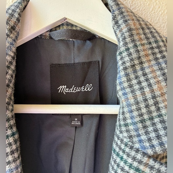 EUC Madewell Dorset Blazer in Bowne Plaid/ Color Essex Houndstooth Menswear (M) - Picture 7 of 15